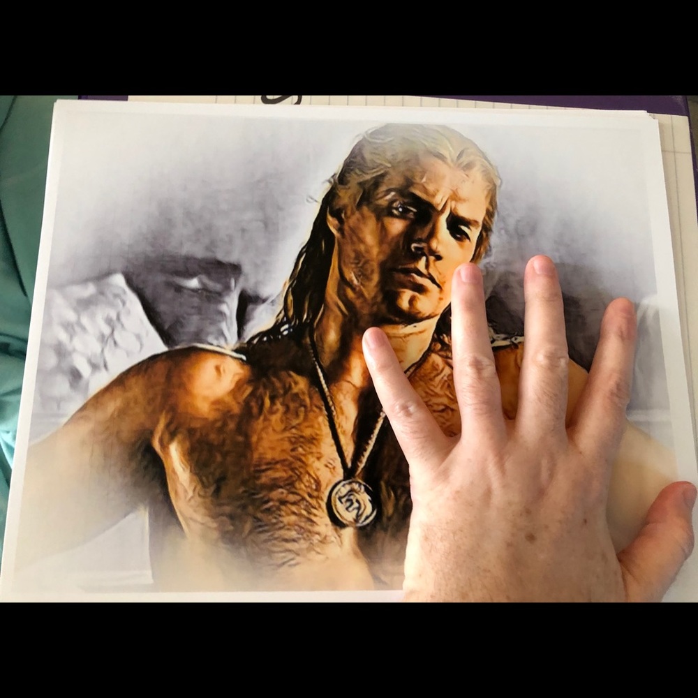 GERALT OF RIVIA WITCHER SOFT ART PRINT